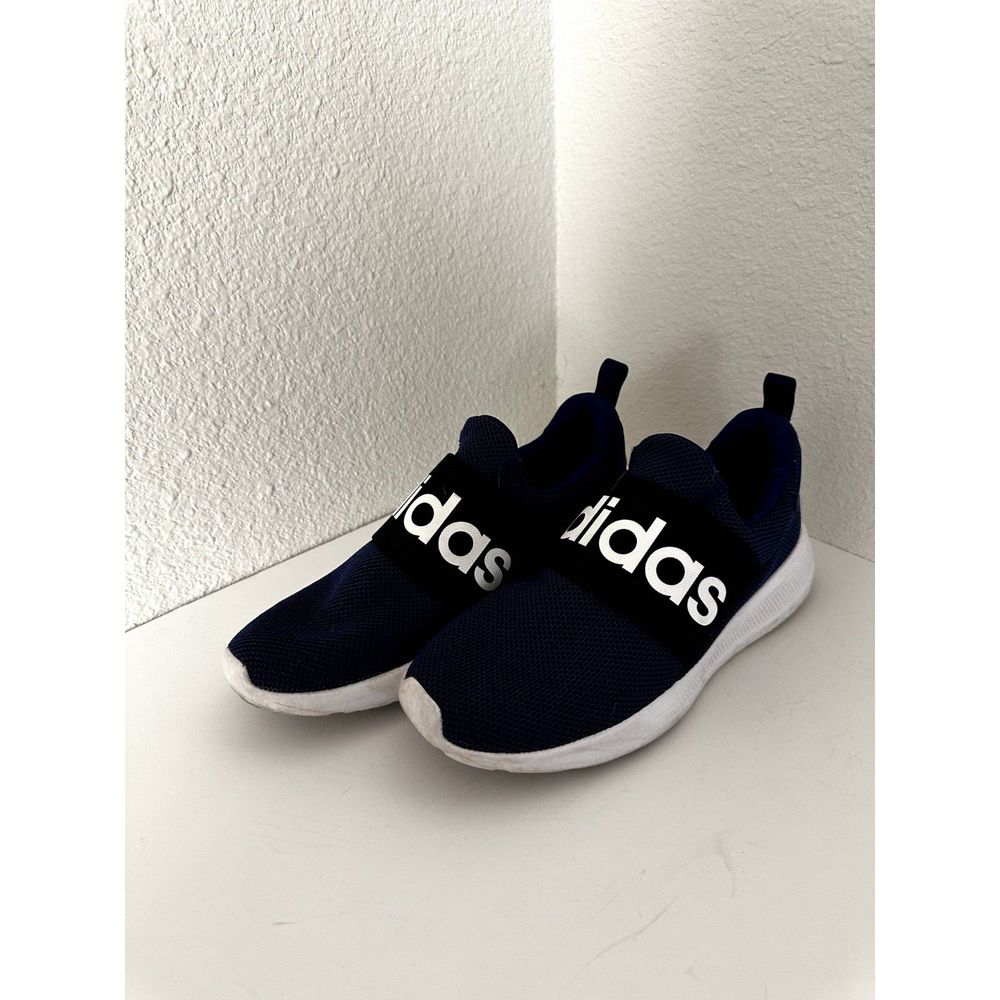 Adidas Mens Lite Racer Adapt 4.0 Blue White Slip On Running Shoes